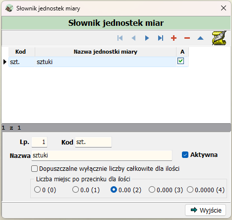 Słownik jednostek miar